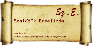 Szalók Ermelinda névjegykártya